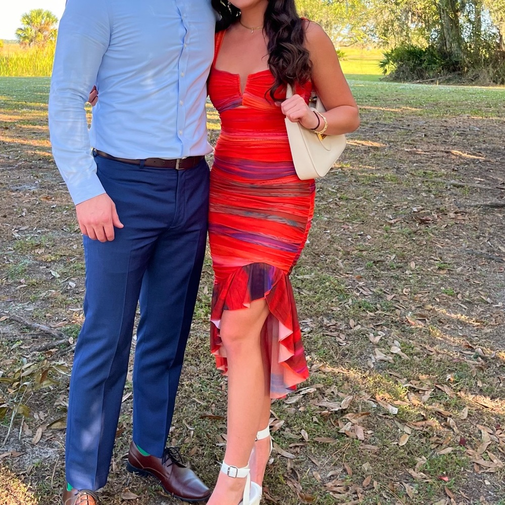 Hello Molly - STYLED TO PERFECTION MIDI DRESS ORANGE